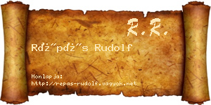 Répás Rudolf névjegykártya